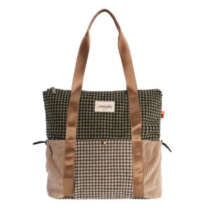 Bolso shopper para mujer Amichi Amapola de tejido con cremallera