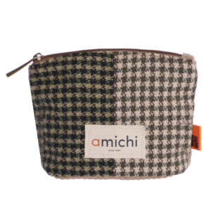 Neceser para mujer Amichi Gardenia de tejido con cremallera