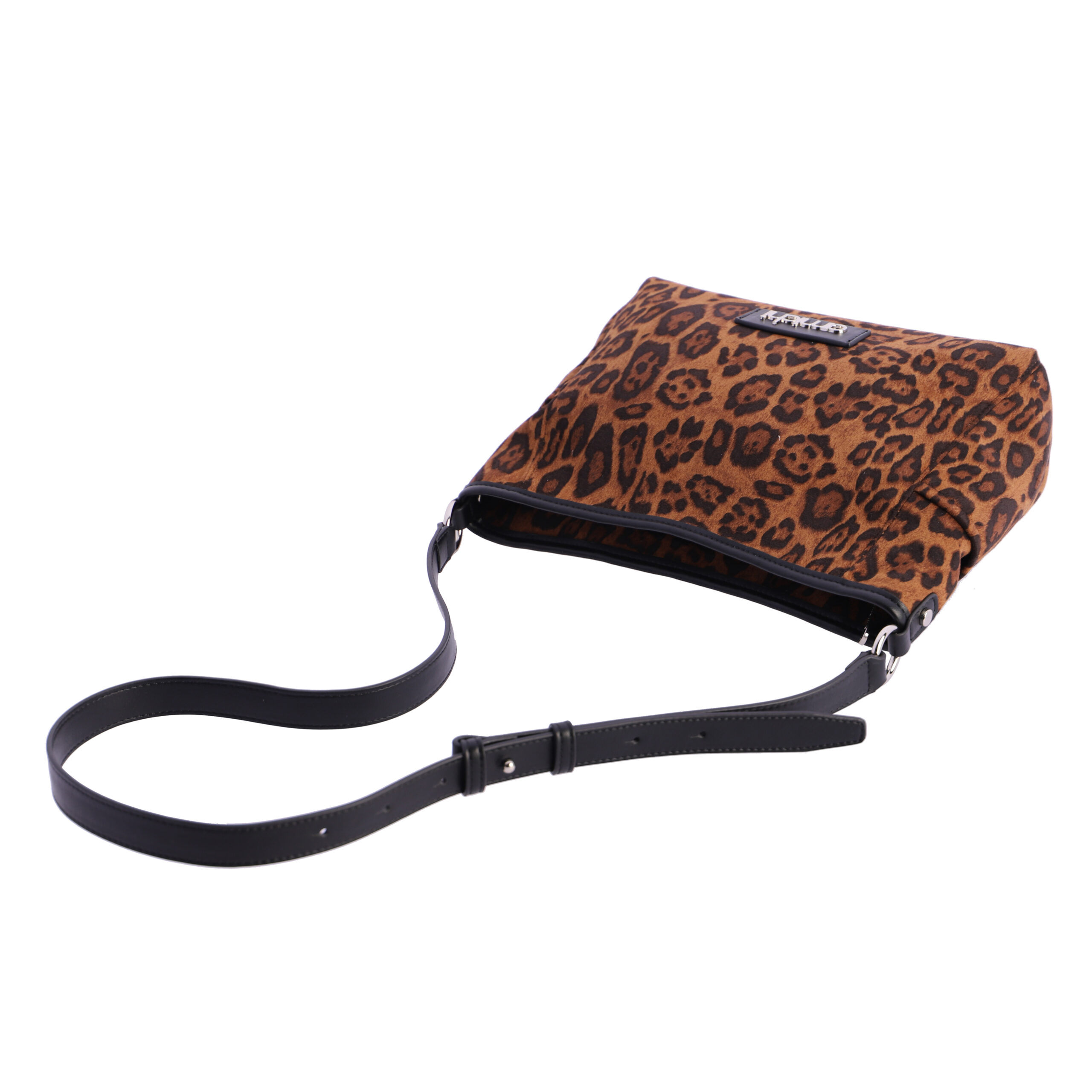 Bolso bandolera para mujer Amichi Zinnia de antelina con cremallera