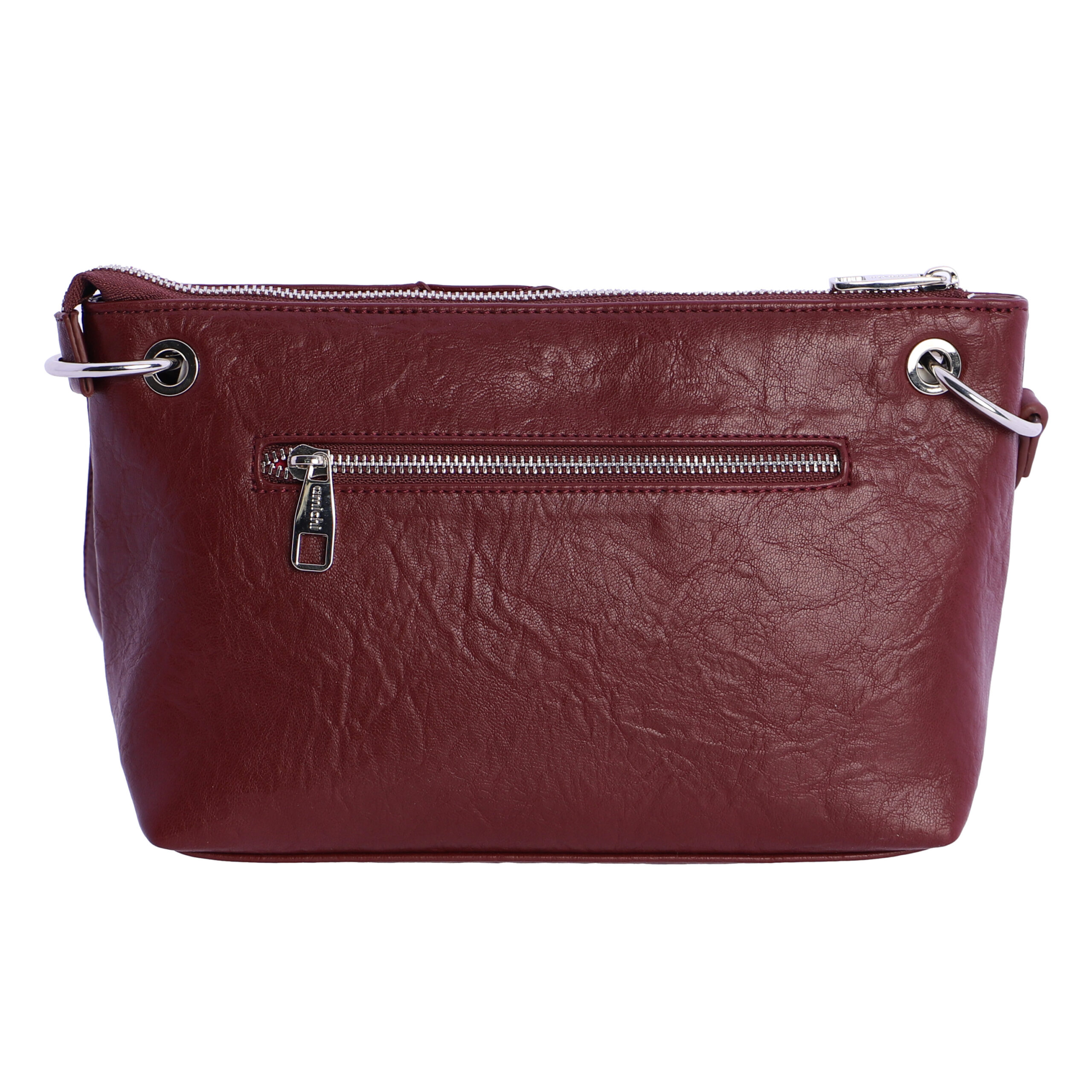 Bolso bandolera para mujer Amichi Fatsia de piel sintética con cremallera