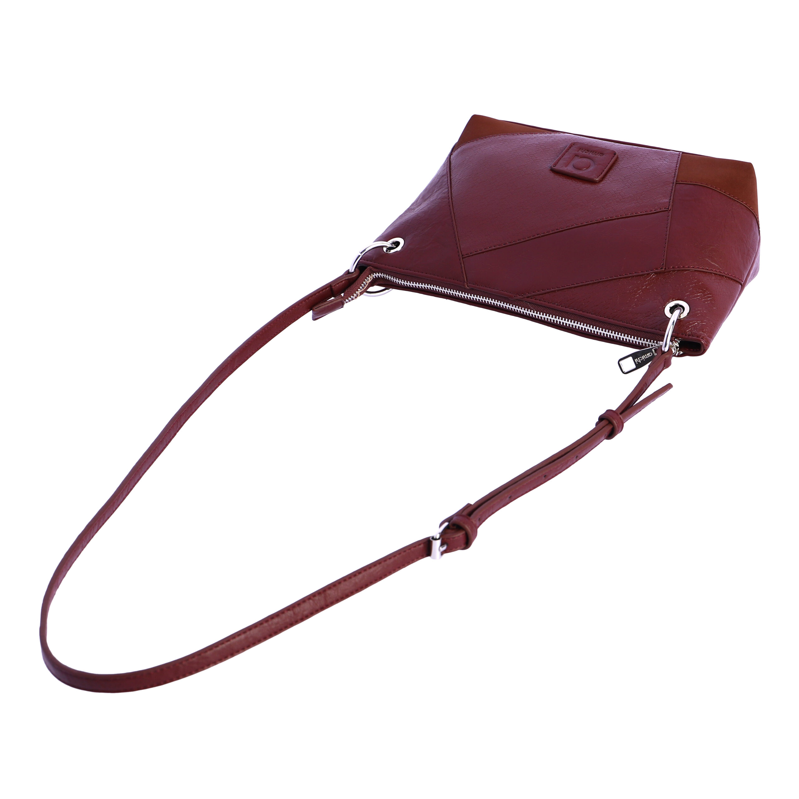 Bolso bandolera para mujer Amichi Fatsia de piel sintética con cremallera