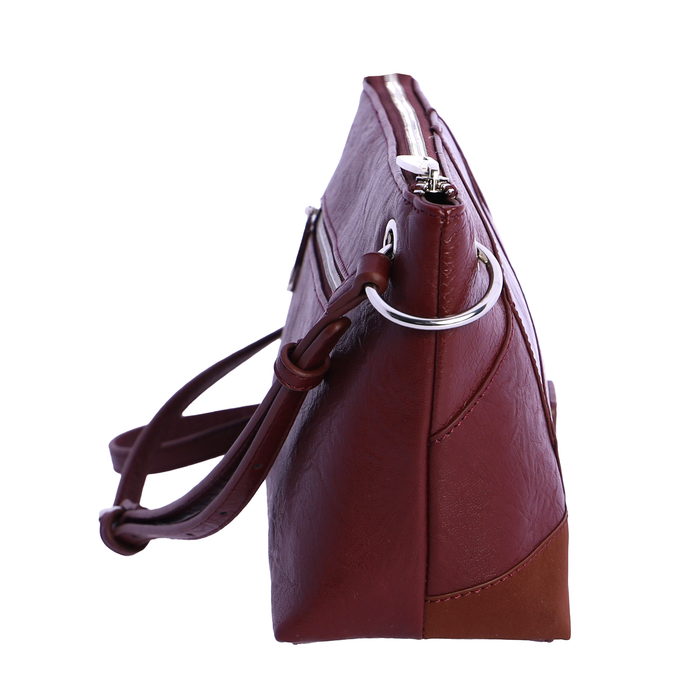 Bolso bandolera para mujer Amichi Fatsia de piel sintética con cremallera