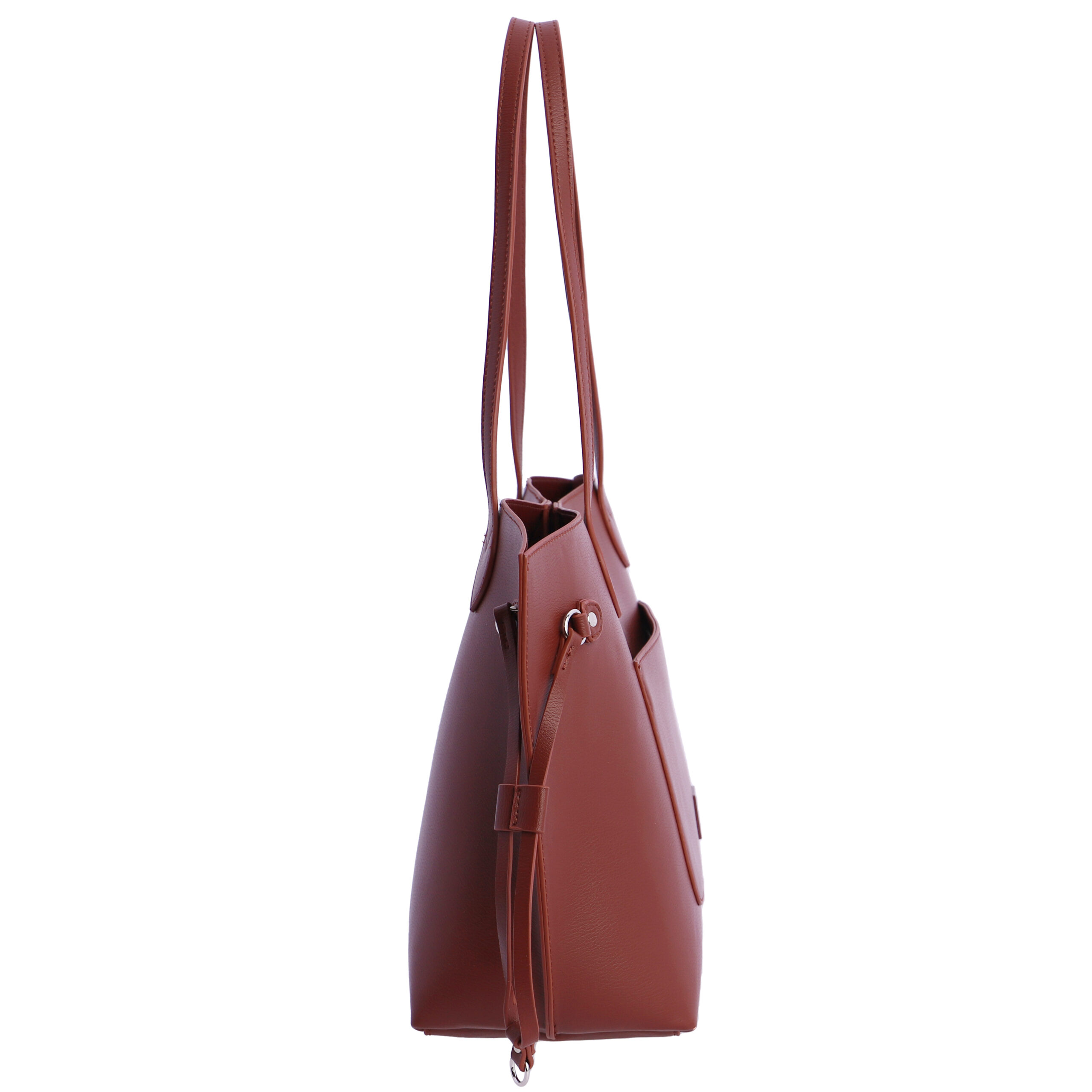 Bolso shopper para mujer DON ALGODON Danira de piel sintética con cremallera