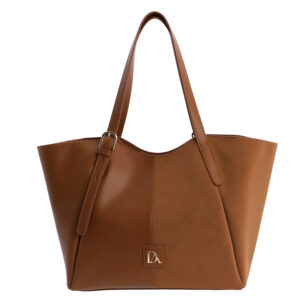 Bolso shopper para mujer DON ALGODON Nevara de piel sintética y antelina con bolso interior