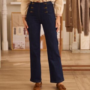 Pantalón vaquero Botones Lucy