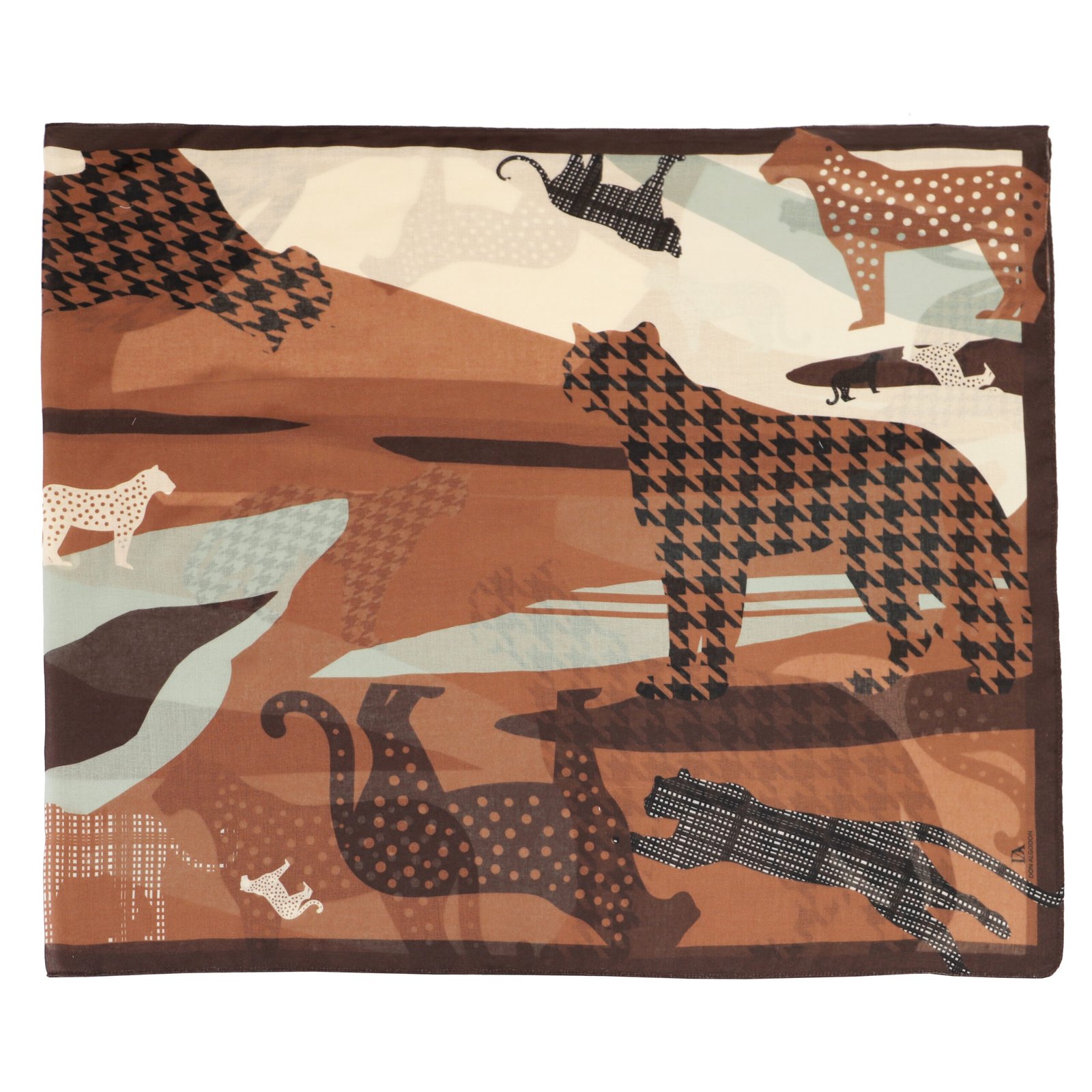 Pañuelo para mujer Don Algodón Iselva rectangulo - Imagen 2