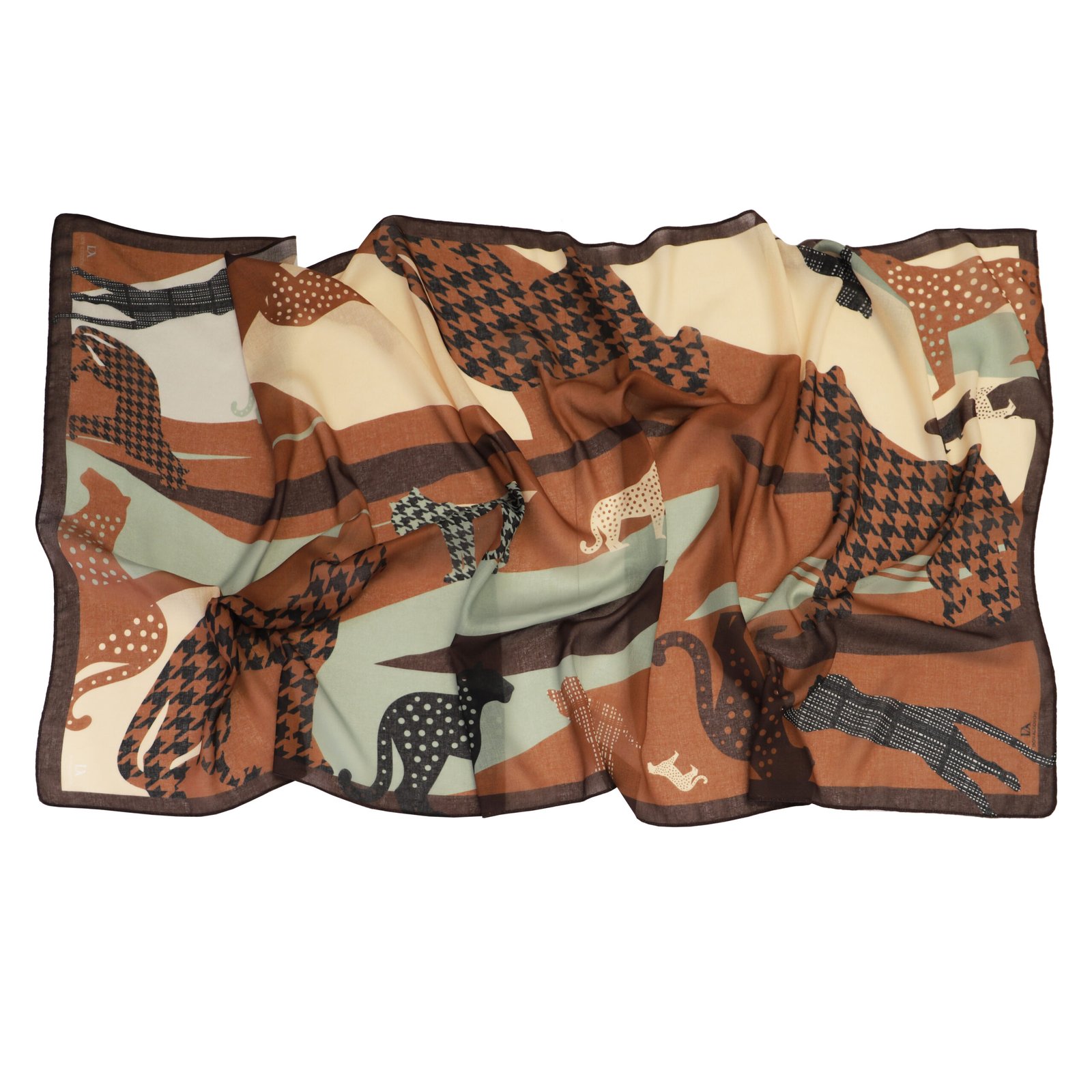 Pañuelo para mujer Don Algodón Iselva rectangulo - Imagen 3