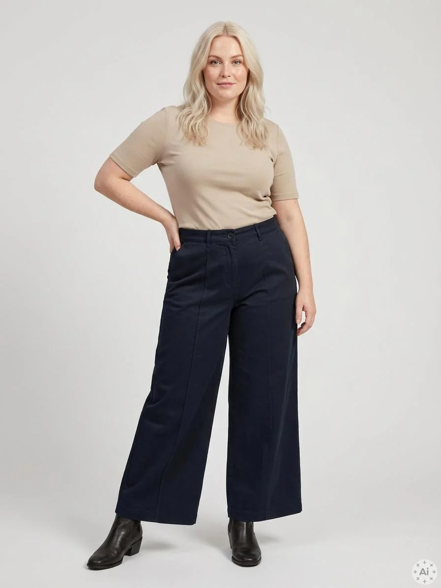 Pantalón super ancho modelo Marley
