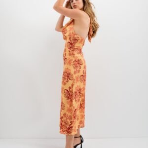 Vestido largo estampado