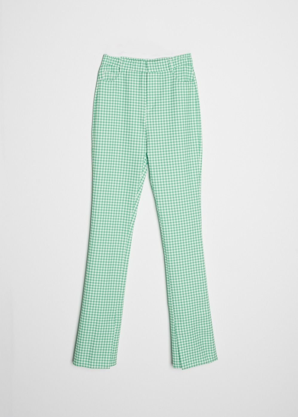 Legging verde flare cuadro vichy de Emarola - Imagen 3