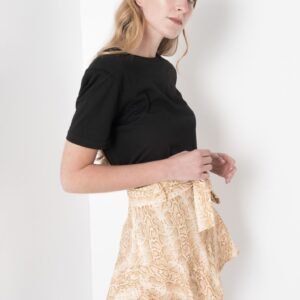 Falda mini volante