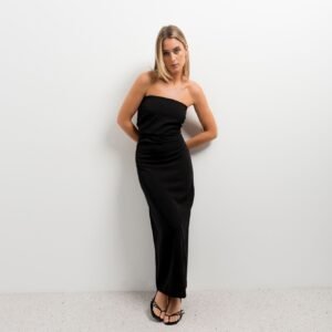 Vestido midi drapeado