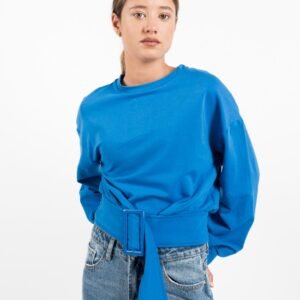 Sudadera corta cinturón