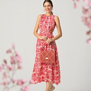 Vestido largo Amichi rojo
