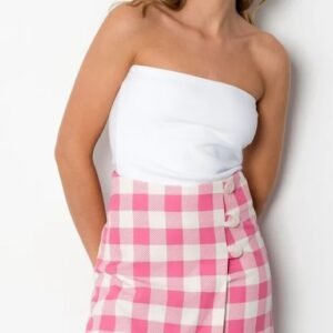 Falda pantalón cuadro vichy