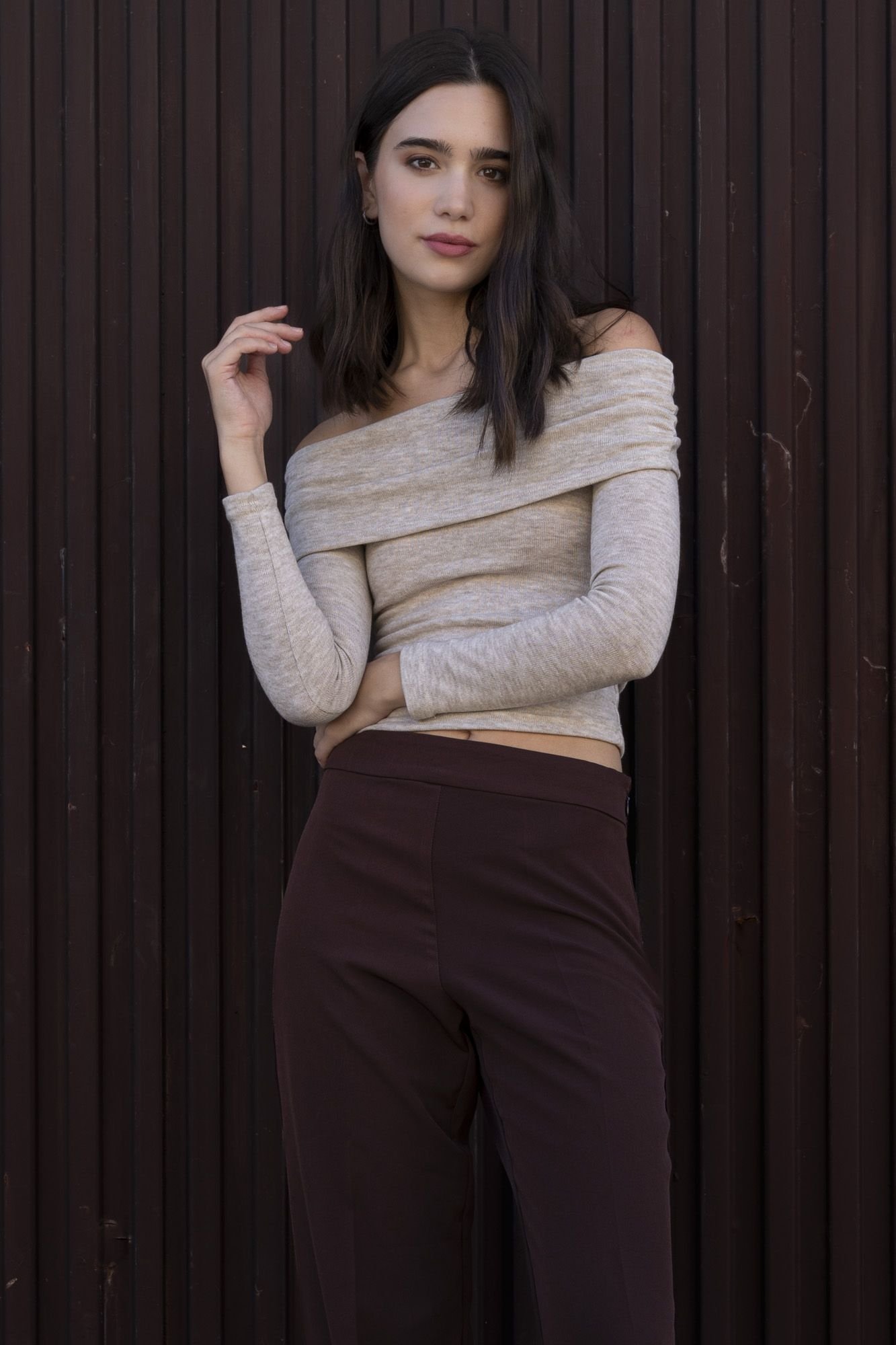 Pantalón marrón full length de Emarola - Imagen 4