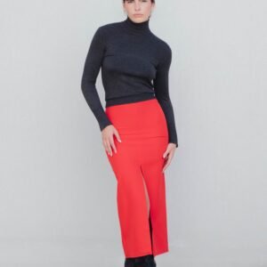 Falda midi con aberturas