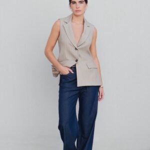 Pantalón fluido efecto denim de Emarola