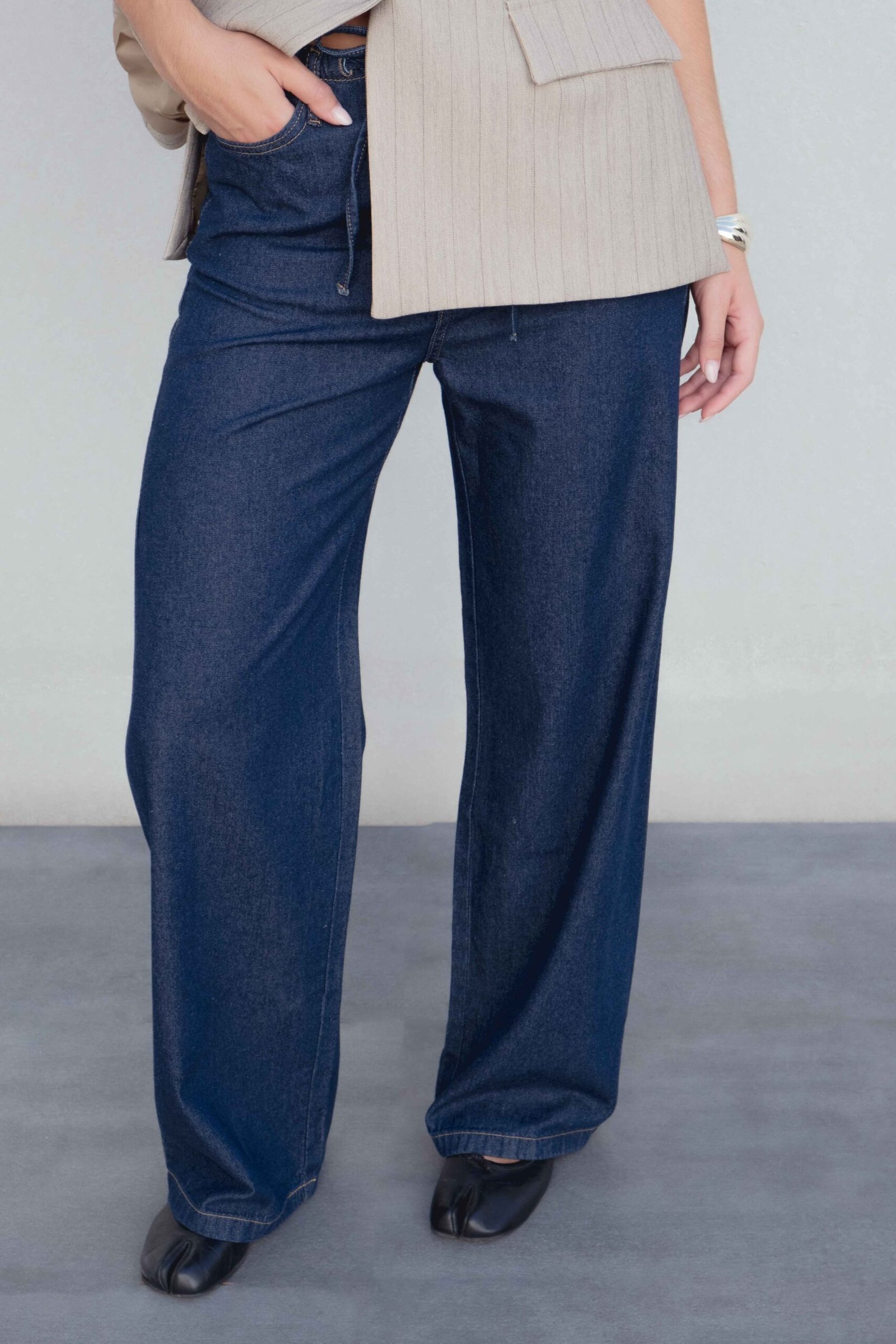 Pantalón fluido efecto denim de Emarola - Imagen 2