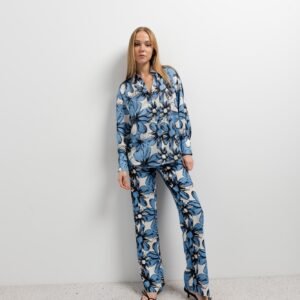 Pantalón estampado - Azul