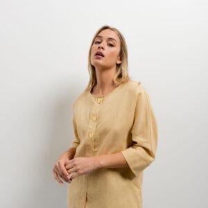 Camisa lino - Beige