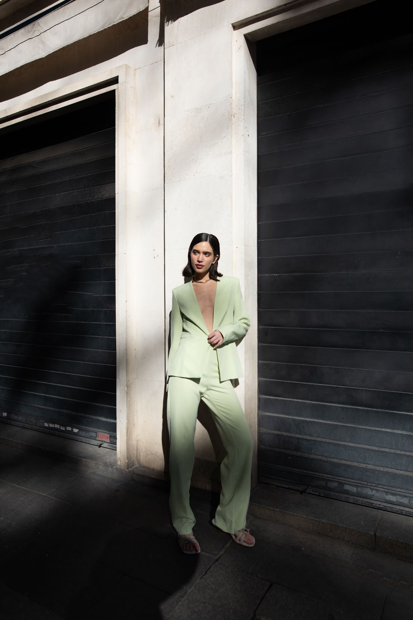 Blazer sin solapa - Verde - Imagen 7