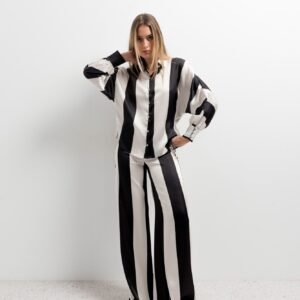 Pantalón estampado - Negro