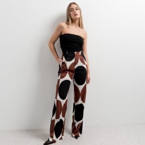 Pantalón estampado geométrico