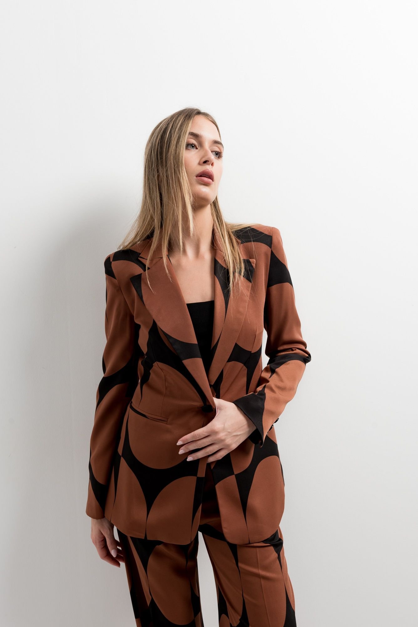 Blazer estampada - Negro