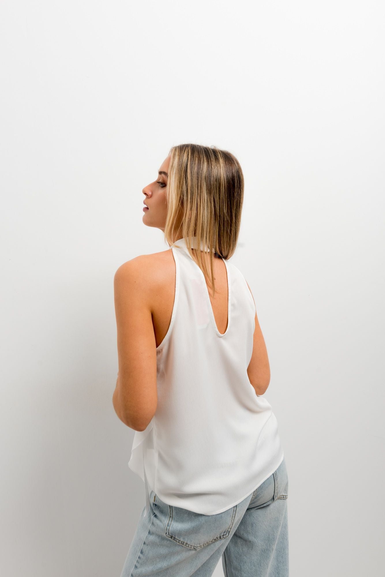 Blusa volantes - Crudo - Imagen 6