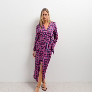 Vestido estampado - Rosa