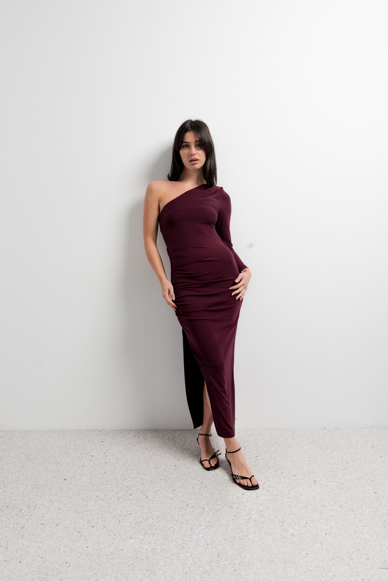 Vestido midi asimétrico - Imagen 10