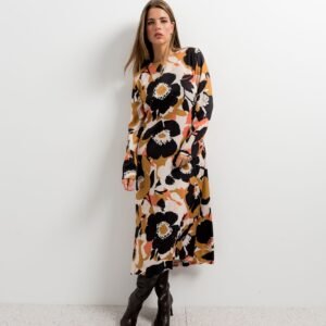 Vestido midi estampado floral