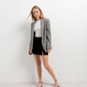 Falda pantalón abertura - Negro