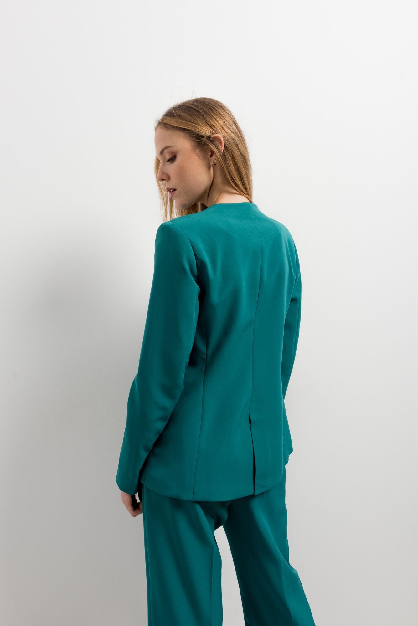 Blazer entallada sin solapa - Imagen 3