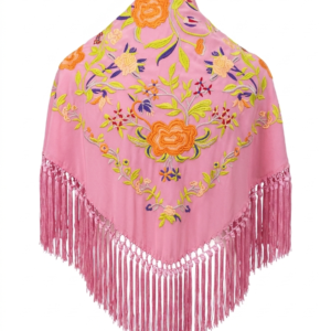 Mantoncillo Rosa Pastel de viscosa de algodón