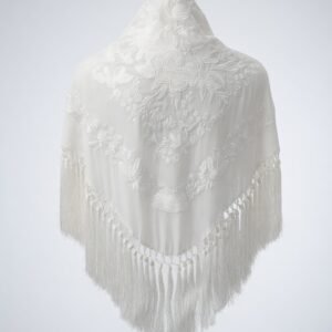 Mantoncillo blanco de viscosa de algodón