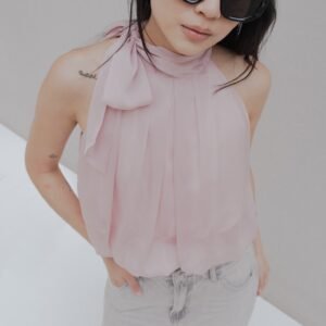 Top globo lazo - Rosa