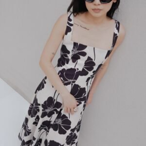 Vestido midi estampado