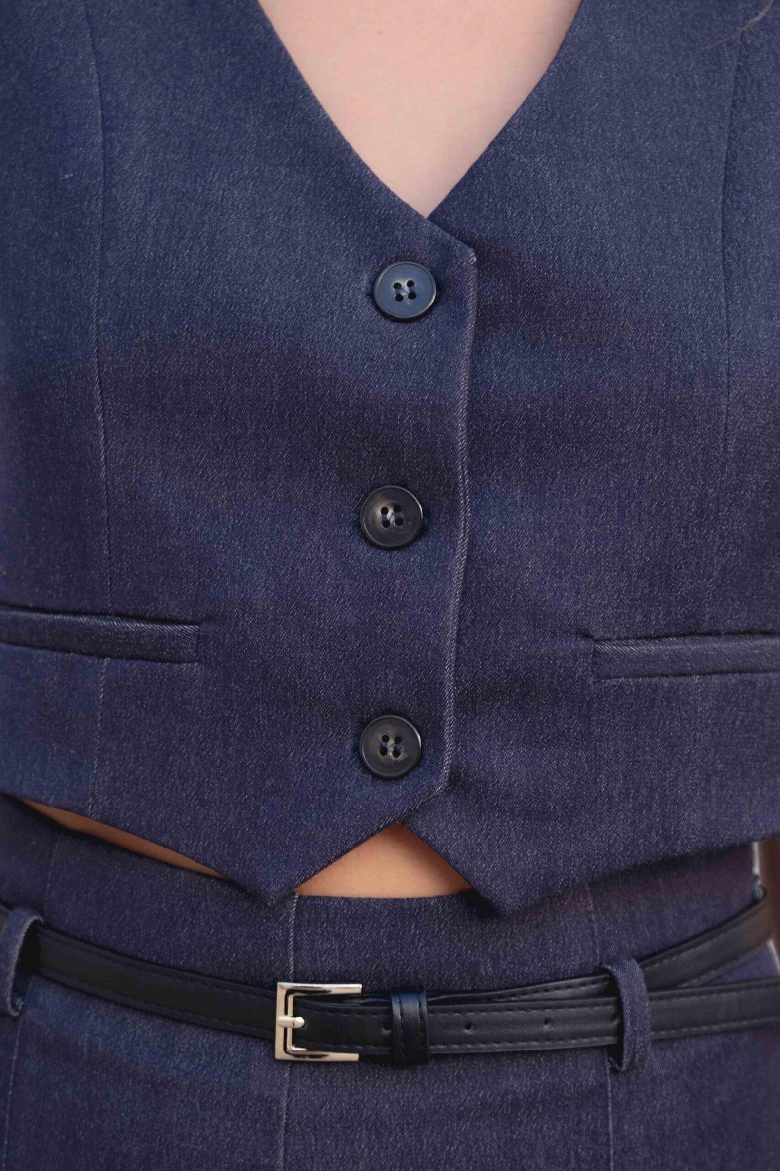 Chaleco corto denim - Imagen 3