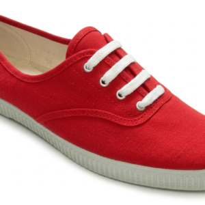 Zapatilla lona con cordones Inglesita piqué liso
