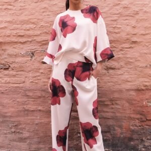 Pantalón estampado - Beige