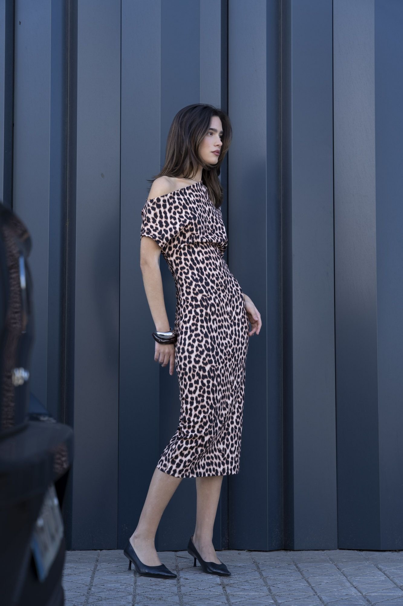 Vestido estampado animal print - Imagen 4