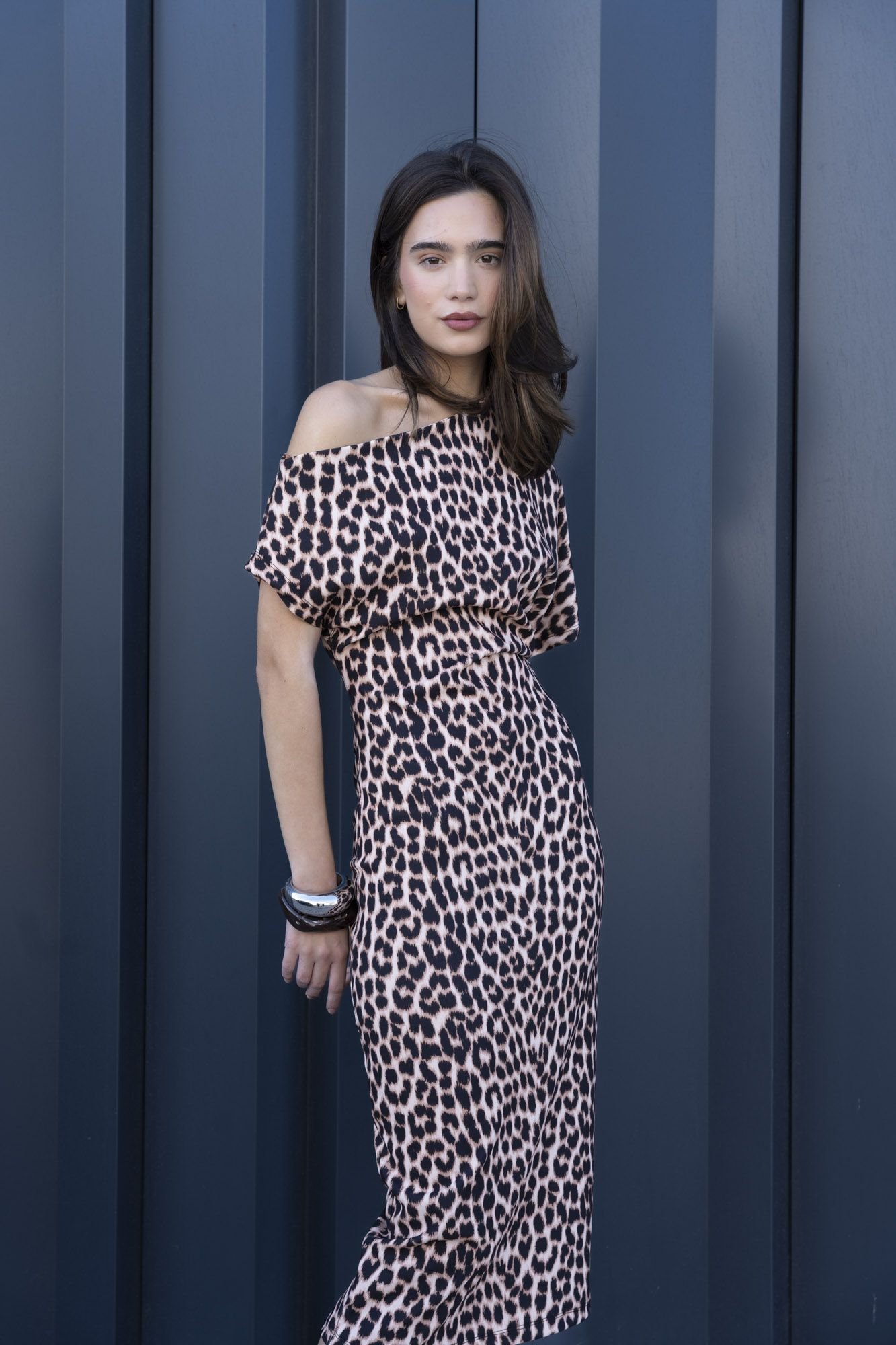 Vestido estampado animal print - Imagen 5