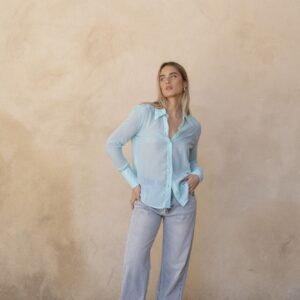 Camisa fluida verde