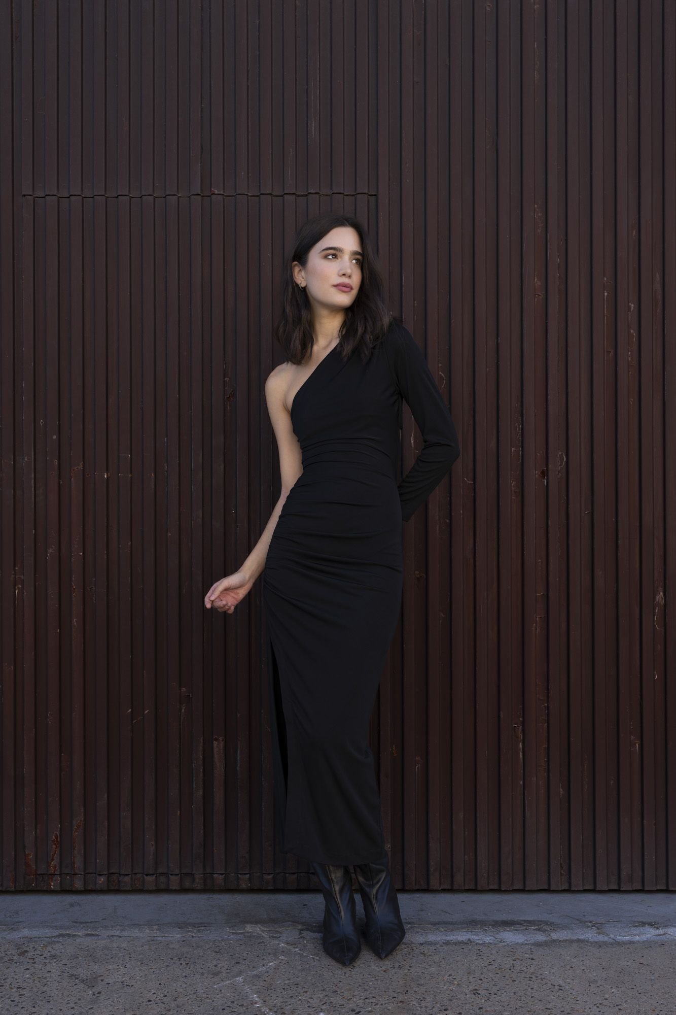 Vestido midi asimétrico - Imagen 5