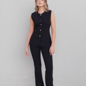 Pantalón flare - Negro