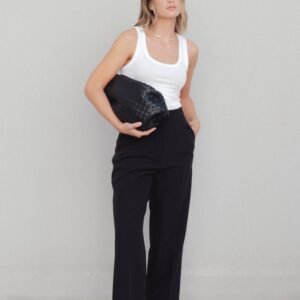 Pantalón basic pinzas - Negro