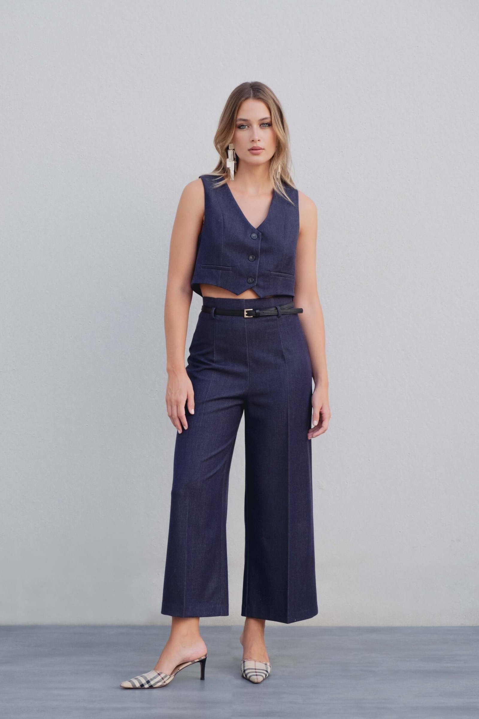 Chaleco corto denim - Imagen 2