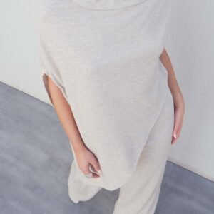 Jersey efecto capa - Beige